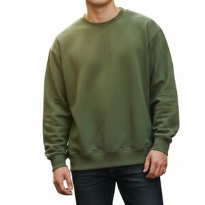Mode of One Men's Relaxed-Fit Fleece Sweatshirt new size M